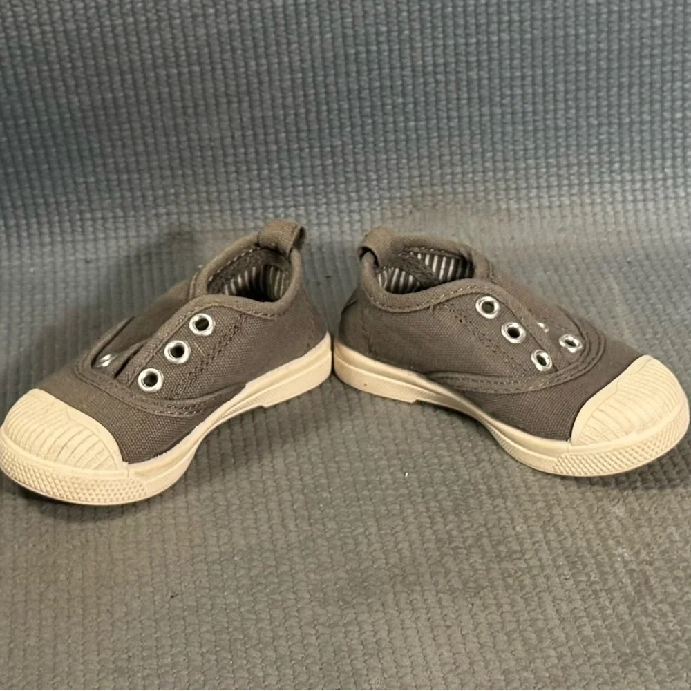 CHÜS Dylan Gray Canvas Lace-Up Slip On Shoes Size‎ 5.5C US 21 EU